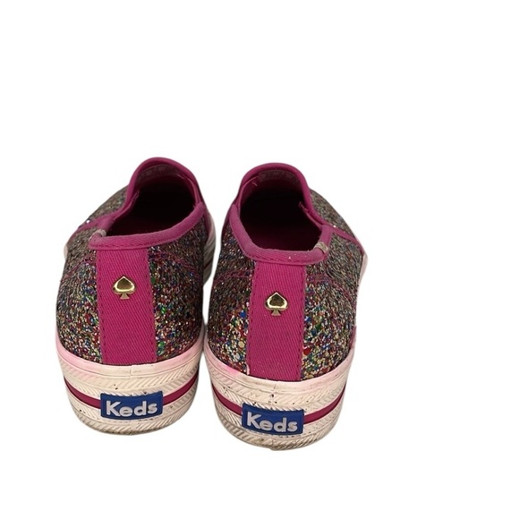 Kate Spade x Keds Shoes Colorful Glitter Slip-On Sneakers Size 5 - Picture 4 of 11